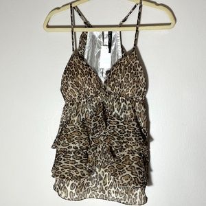 Animal Print Thin Strap Tank